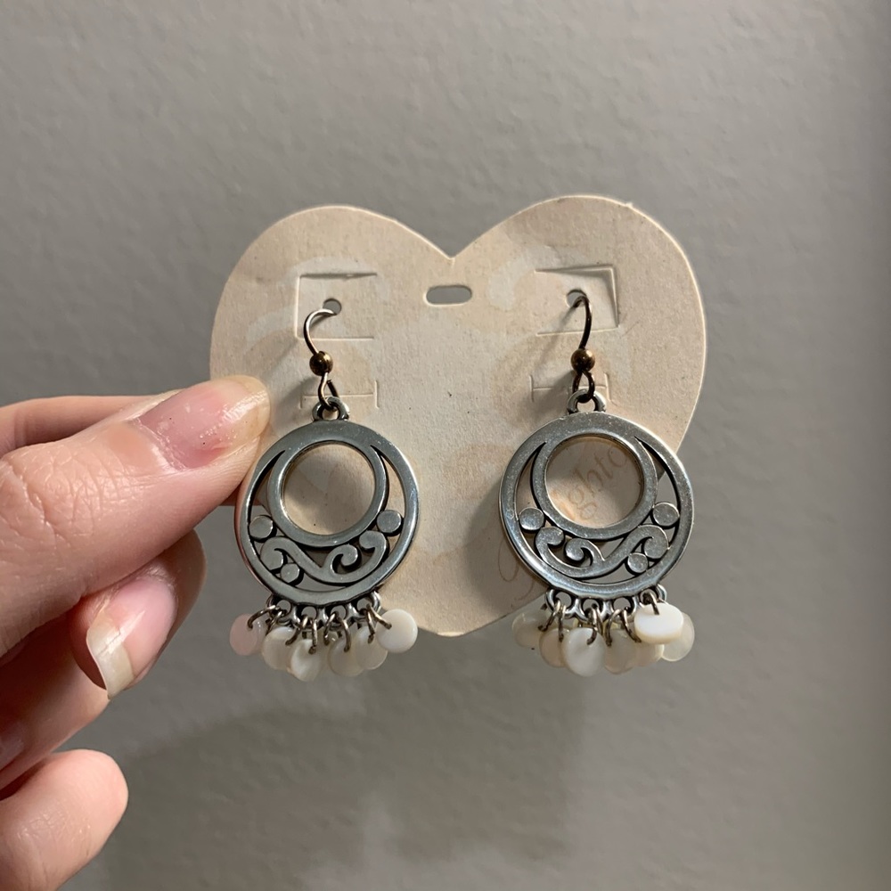 NWT Brighton Pearl Dangle Earrings